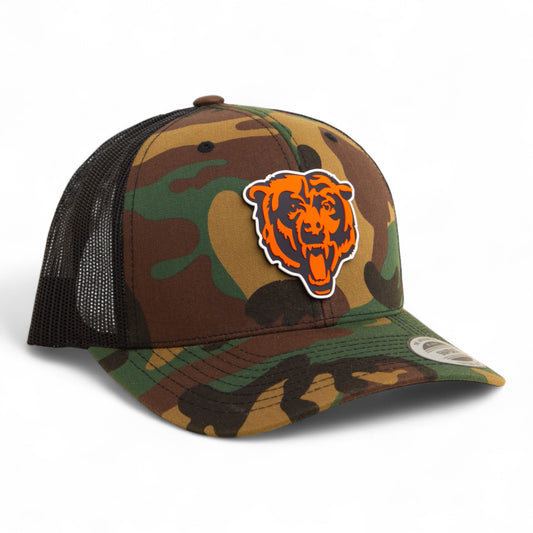 Chicago Bears 3D YP Snapback Trucker Hat- Army Camo/ Black