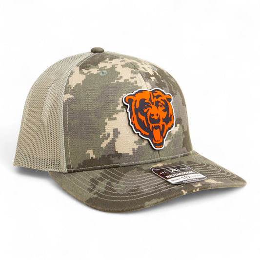 Chicago Bears 3D Snapback Trucker Hat- Military Digital Camo