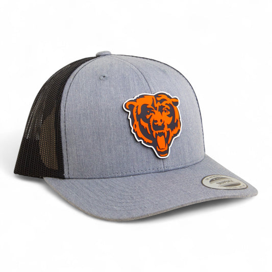 Chicago Bears 3D YP Snapback Trucker Hat- Heather Grey/ Black