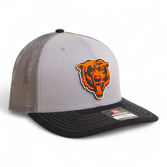 Chicago Bears 3D Snapback Trucker Hat- Grey/ Charcoal/ Black