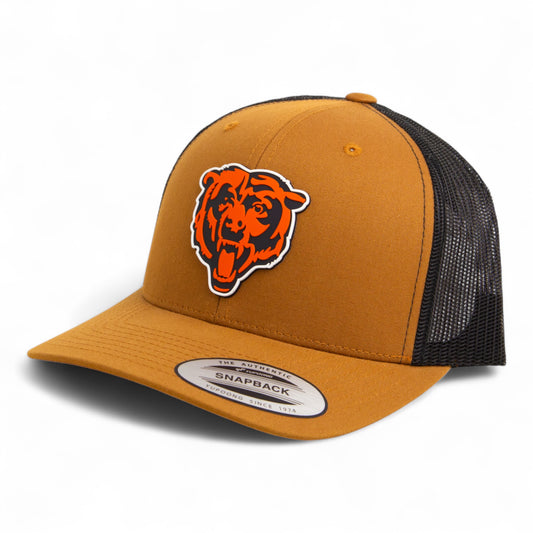 Chicago Bears 3D YP Snapback Trucker Hat- Caramel/ Black