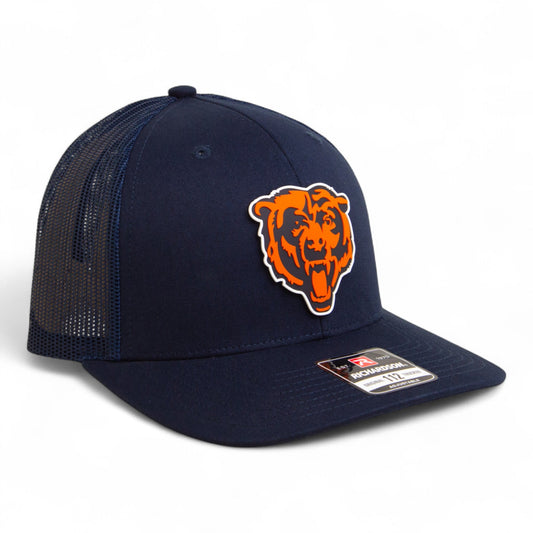 Chicago Bears 3D Snapback Trucker Hat- Navy
