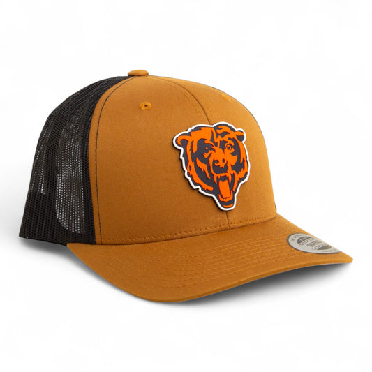 Chicago Bears 3D YP Snapback Trucker Hat- Caramel/ Black