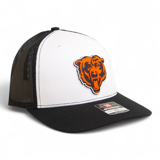 Chicago Bears 3D Snapback Trucker Hat- White/ Black