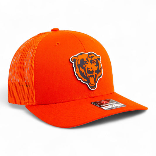 Chicago Bears 3D Snapback Trucker Hat- Orange