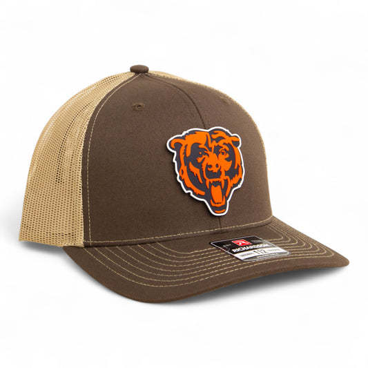Chicago Bears 3D Snapback Trucker Hat- Brown/ Tan