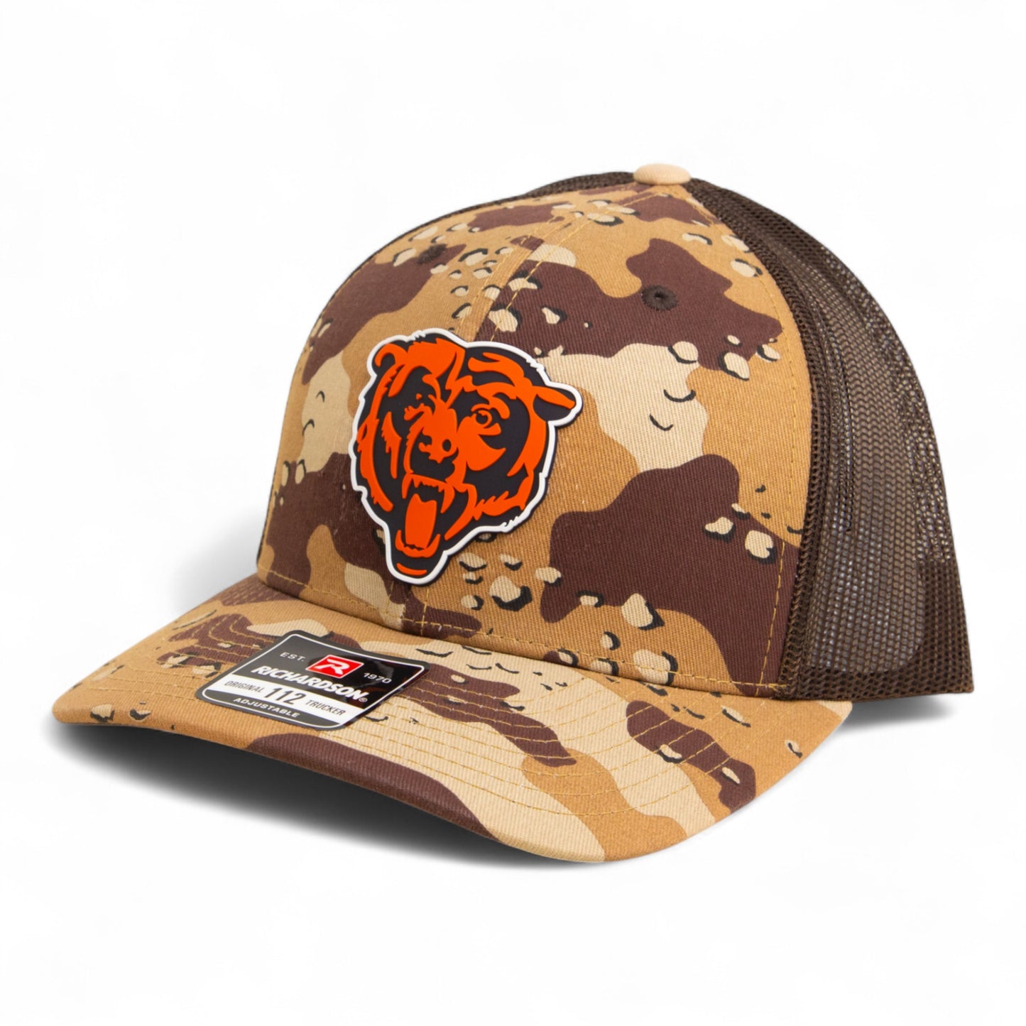 Chicago Bears 3D Snapback Trucker Hat- Desert Camo/ Brown