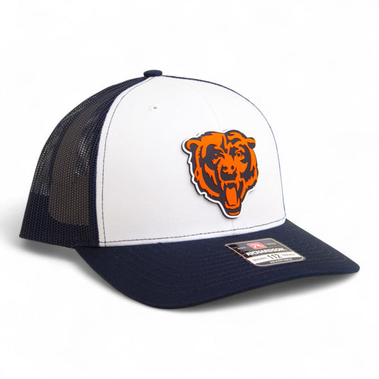 Chicago Bears 3D Snapback Trucker Hat- White/ Navy
