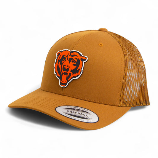 Chicago Bears 3D YP Snapback Trucker Hat- Caramel