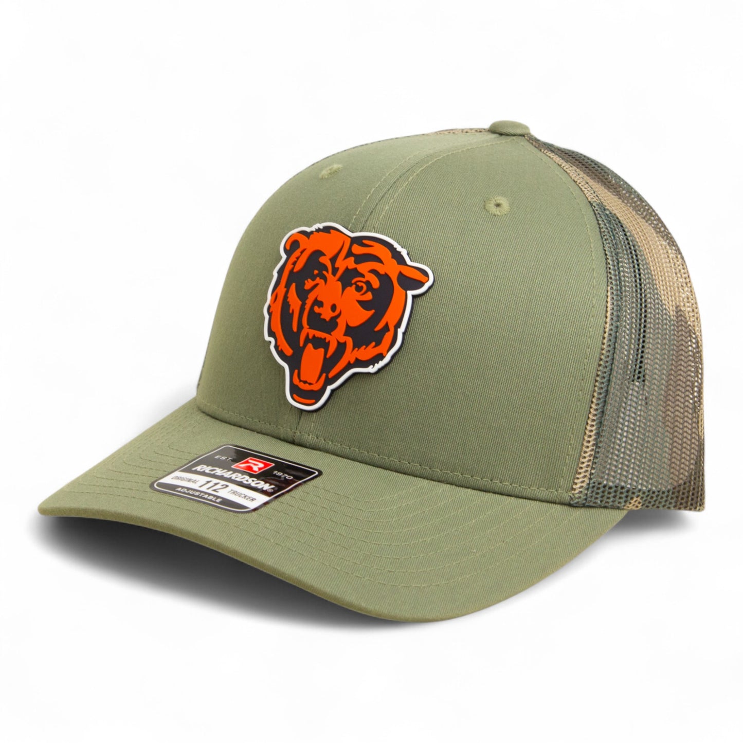 Chicago Bears 3D Snapback Trucker Hat- Loden/ Green Camo