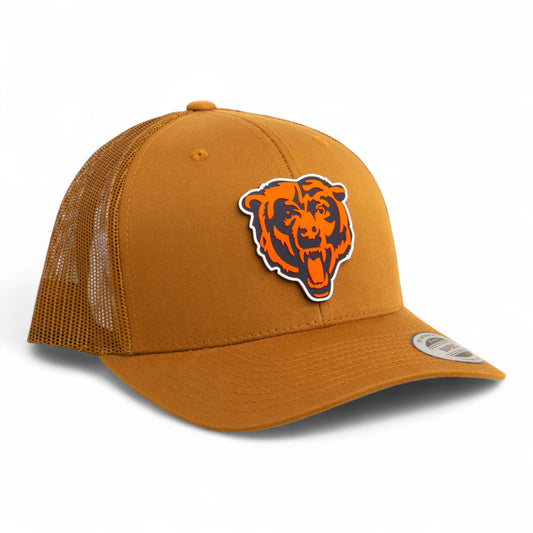 Chicago Bears 3D YP Snapback Trucker Hat- Caramel