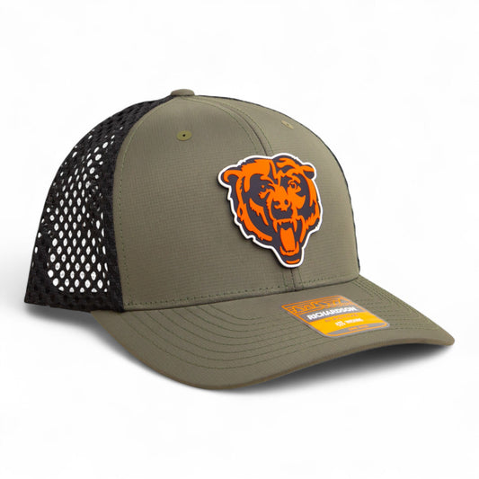 Chicago Bears 3D Snapback Tilikum Trucker Hat- Loden/ Black
