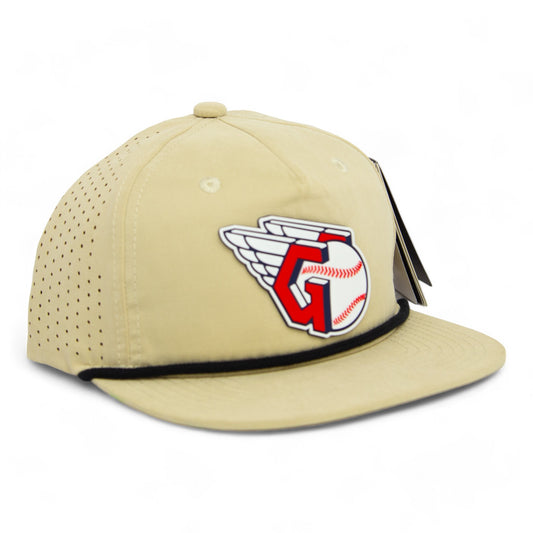 Cleveland Guardians 3D Perforated Rope Hat- Birch/ Black