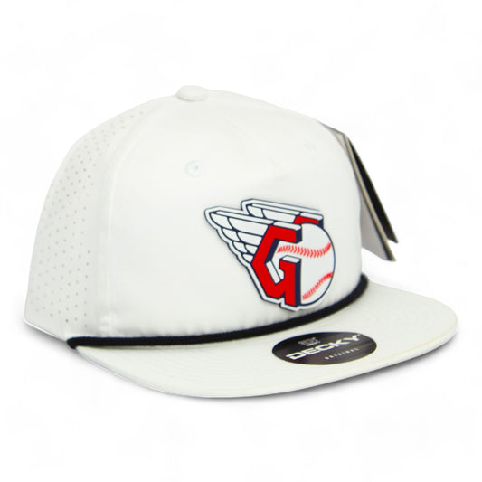 Cleveland Guardians 3D Perforated Rope Hat- White/ Black