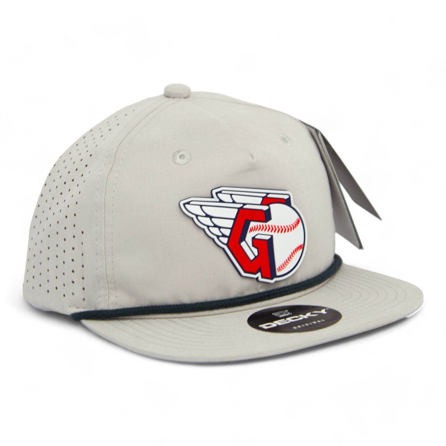 Cleveland Guardians 3D Perforated Rope Hat- Grey/ Charcoal