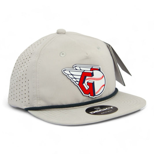 Cleveland Guardians 3D Perforated Rope Hat- Grey/ Charcoal