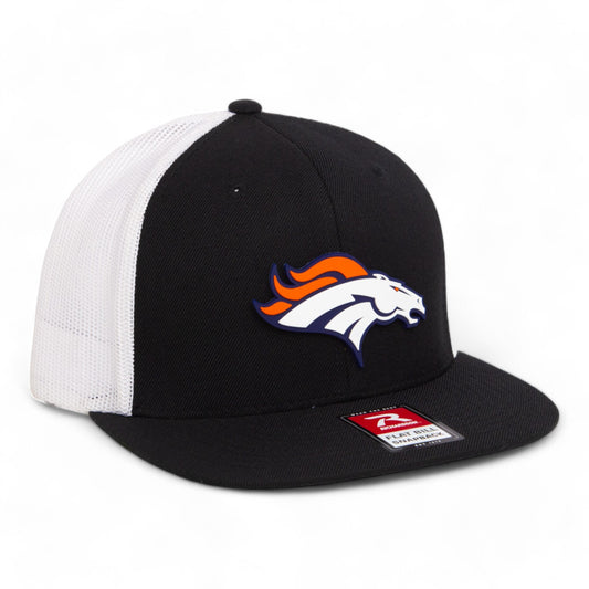 Denver Broncos 3D Wool Blend Flat Bill Hat- Black/ White