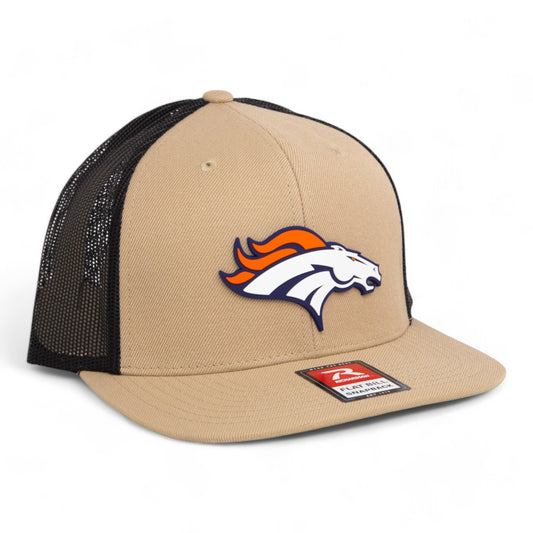 Denver Broncos 3D Wool Blend Flat Bill Hat- Tan/ Black
