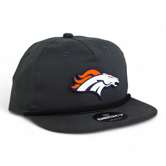 Denver Broncos 3D Classic Rope Hat- Charcoal/ Black