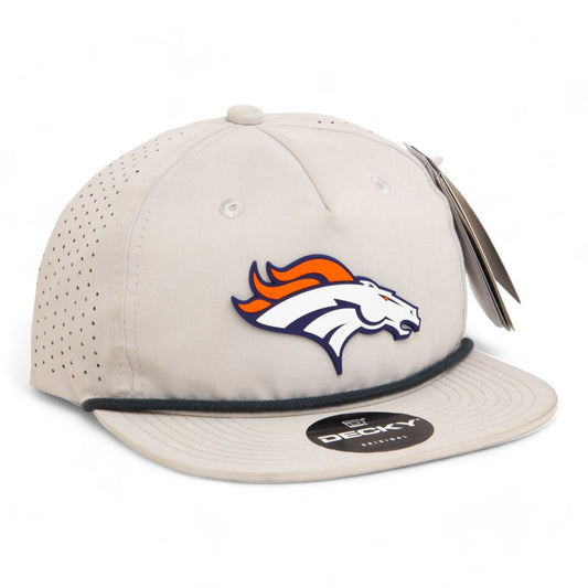 Denver Broncos 3D Perforated Rope Hat- Grey/ Charcoal