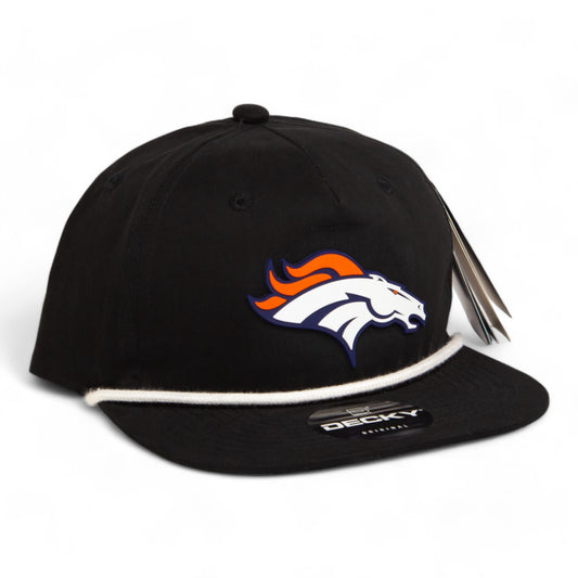 Denver Broncos 3D Classic Rope Hat- Black/ White