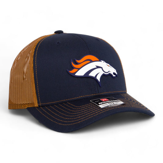 Denver Broncos 3D Snapback Trucker Hat- Navy/ Caramel