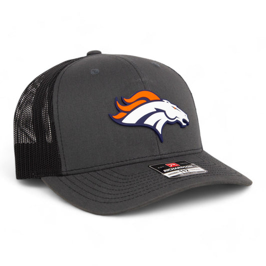 Denver Broncos 3D Snapback Trucker Hat- Charcoal/ Black