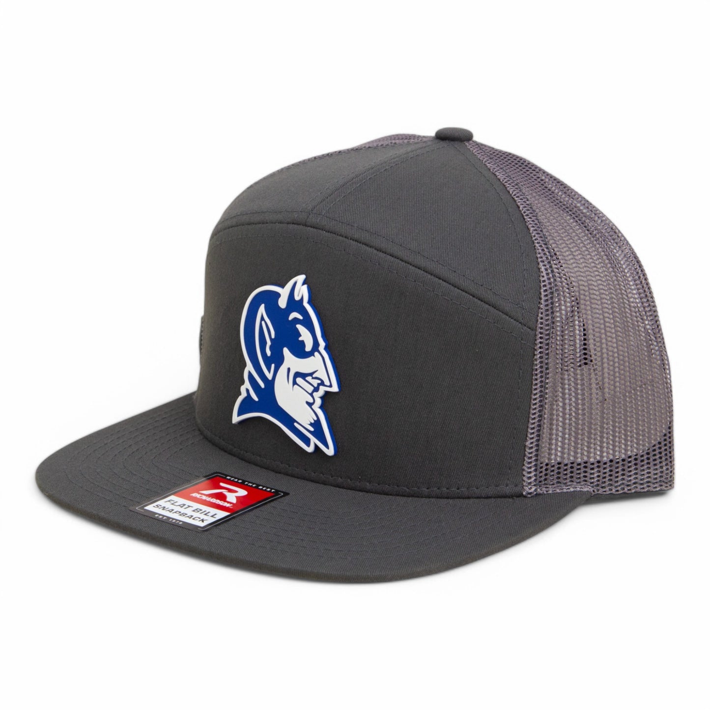 Duke Blue Devils 2025 Final Four 3D Snapback Seven-Panel Flat Bill Trucker Hat- Charcoal