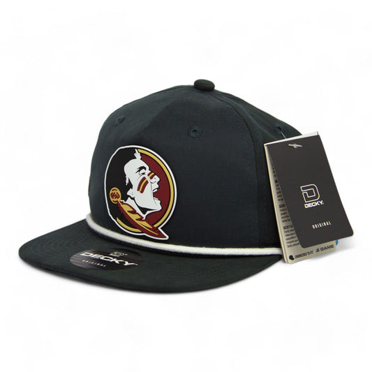 FSU Seminoles 2024 Men's College World Series 3D Classic Rope Hat- Charcoal/ White
