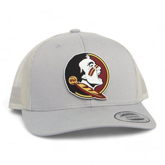 Florida State Seminoles 3D YP Snapback Trucker Hat- Silver