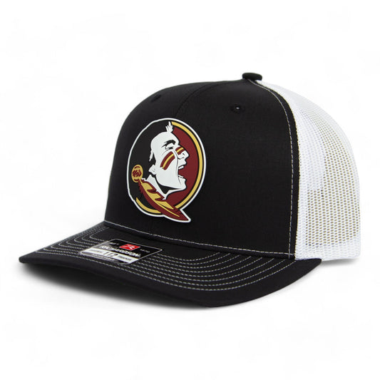 FSU Seminoles 2024 Men's College World Series 3D Snapback Trucker Hat- Black/ White