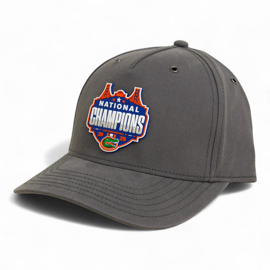 Florida Gators 2025 Final Four National Champions 3D Snapback Canvas Hat- Charcoal
