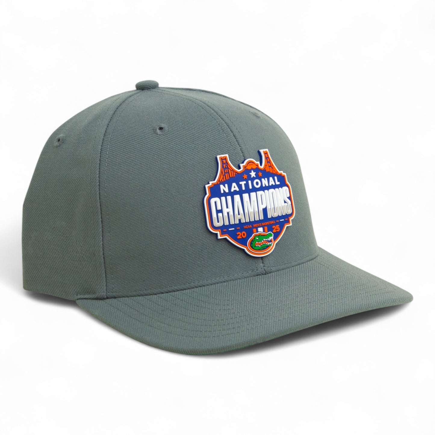 Florida Gators 2025 Basketball National Champions 3D Snapback Surge Trucker Hat- Charcoal