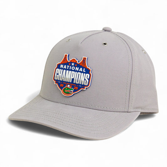 Florida Gators 2025 Final Four National Champions 3D Snapback Canvas Hat- Grey