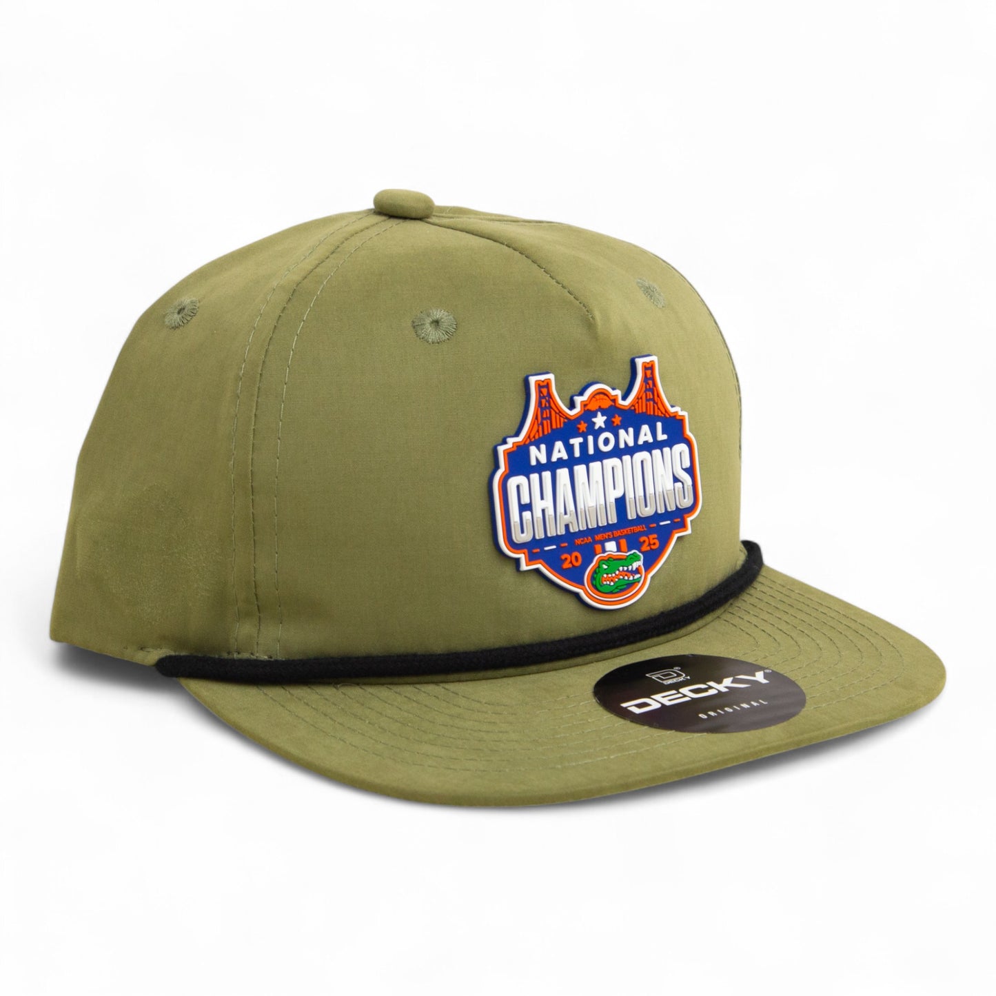Florida Gators 2025 Basketball National Champions 3D Classic Rope Hat- Loden/ Black