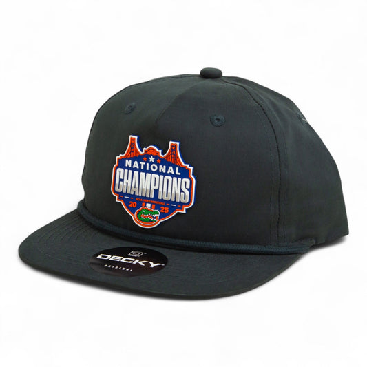 Florida Gators 2025 Final Four National Champions 3D Classic Rope Hat- Charcoal
