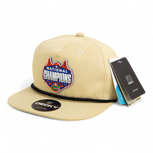Florida Gators 2025 Final Four National Champions 3D Classic Rope Hat- Birch/ Black