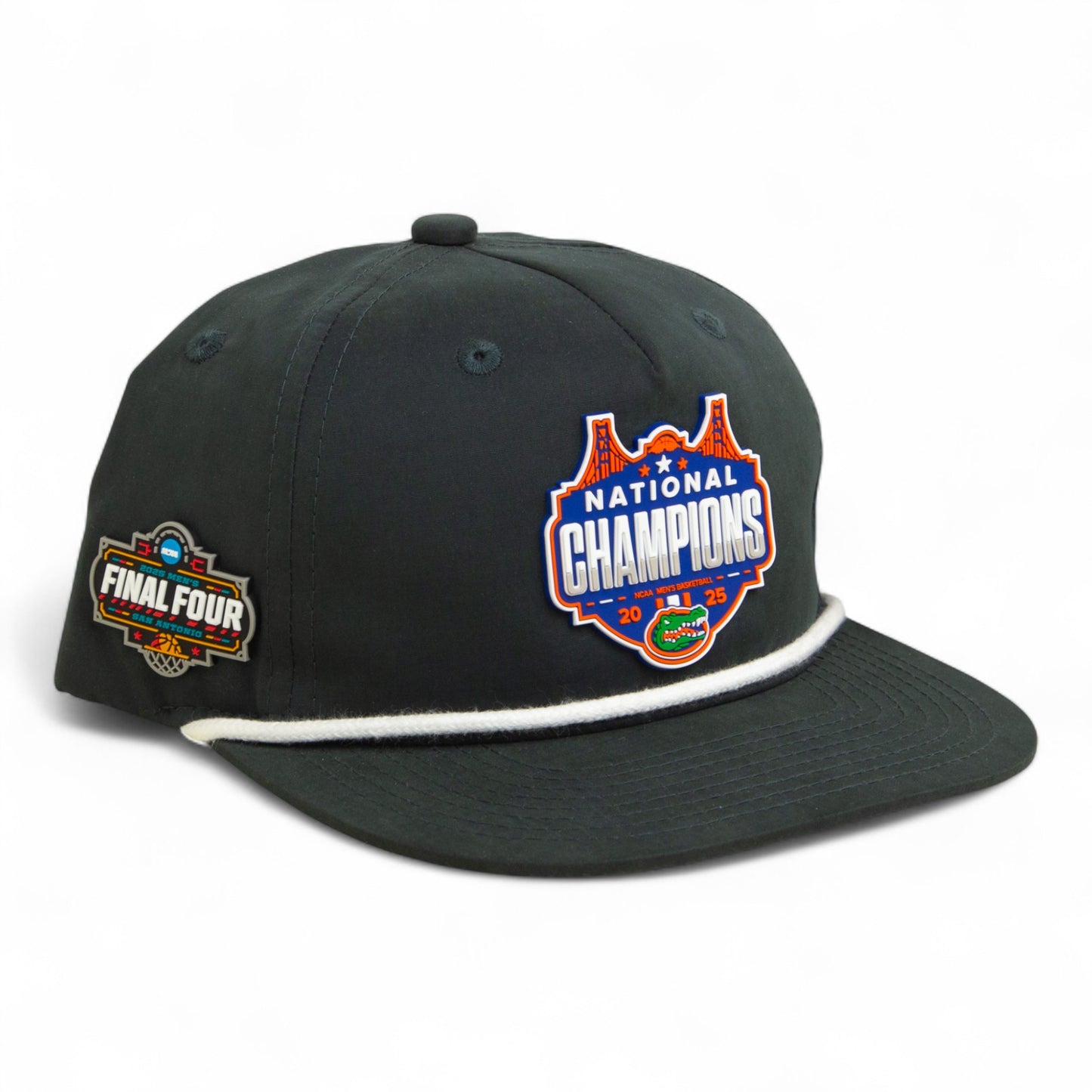 Florida Gators 2025 Final Four National Champions 3D Classic Rope Hat- Charcoal/ White