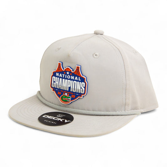 Florida Gators 2025 Final Four National Champions 3D Classic Rope Hat- Grey