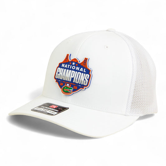 Florida Gators 2025 Final Four National Champions Snapback Trucker Hat- White