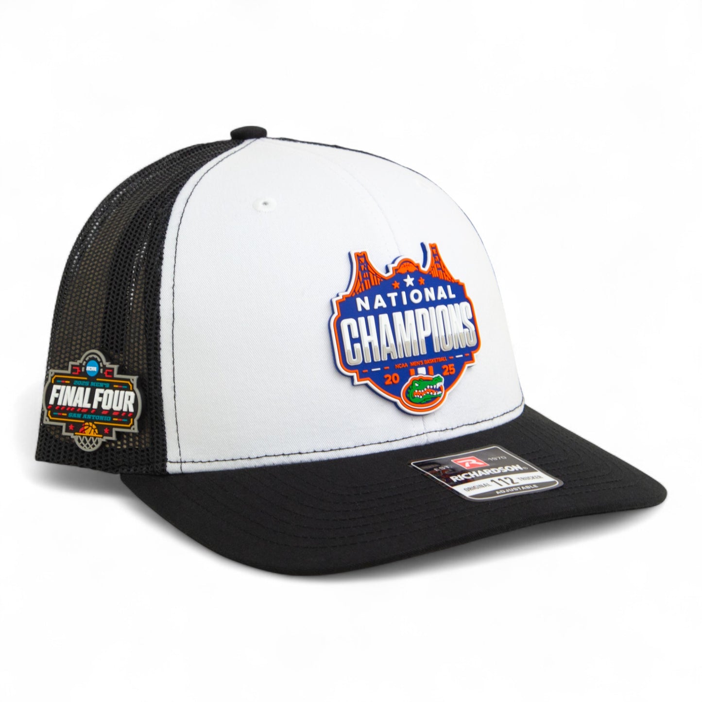 Florida Gators 2025 Final Four National Champions Snapback Trucker Hat- White/ Black