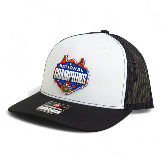 Florida Gators 2025 Final Four National Champions Snapback Trucker Hat- White/ Black