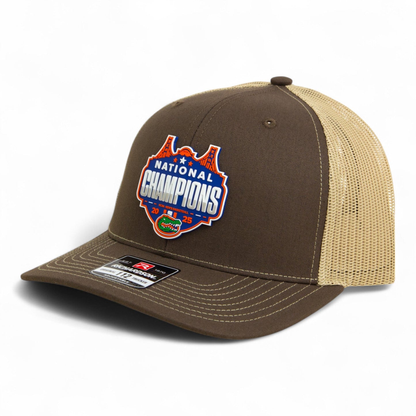 Florida Gators 2025 Final Four National Champions Snapback Trucker Hat- Brown/ Tan