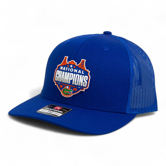 Florida Gators 2025 Final Four National Champions Snapback Trucker Hat- Royal