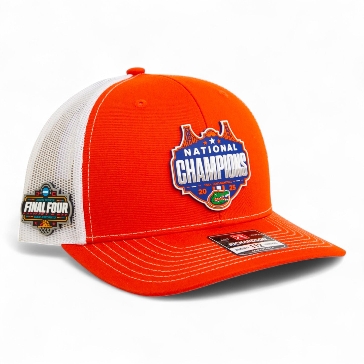 Florida Gators 2025 Final Four National Champions Snapback Trucker Hat- Orange/ White