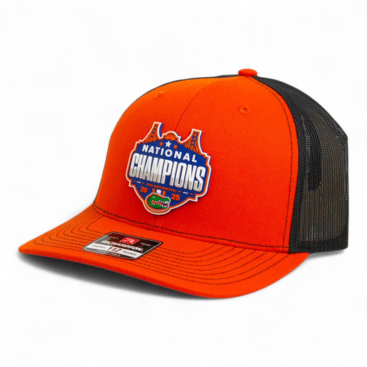 Florida Gators 2025 Final Four National Champions Snapback Trucker Hat- Orange/ Black