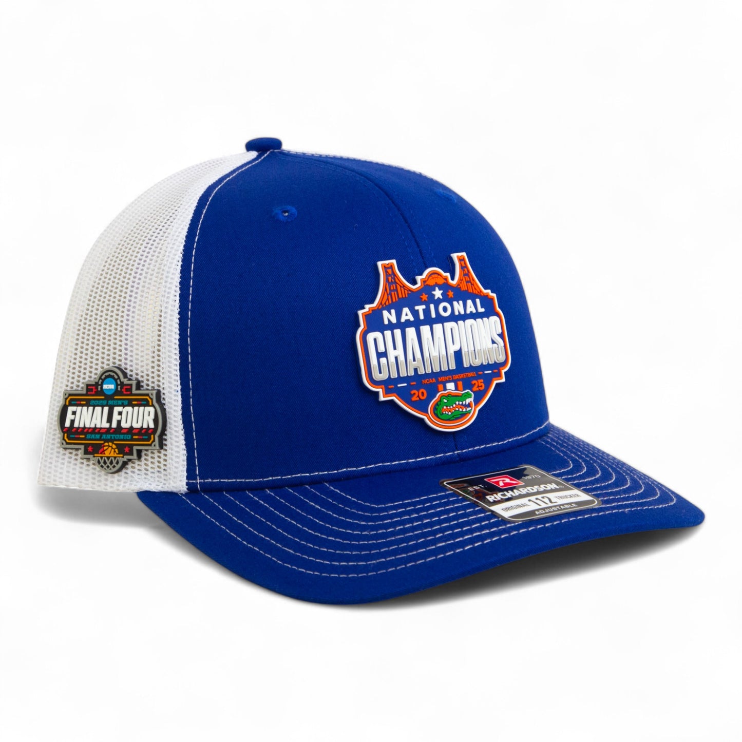 Florida Gators 2025 Final Four National Champions Snapback Trucker Hat- Royal/ White