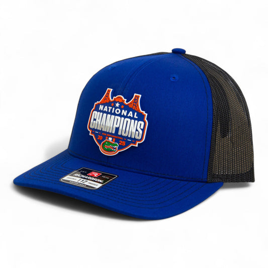 Florida Gators 2025 Final Four National Champions Snapback Trucker Hat- Royal/ Black
