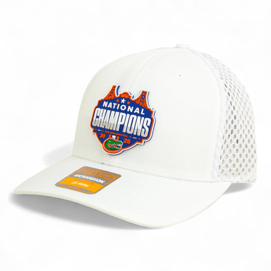 Florida Gators 2025 Final Four National Champions 3D Snapback Tilikum Trucker Hat- White