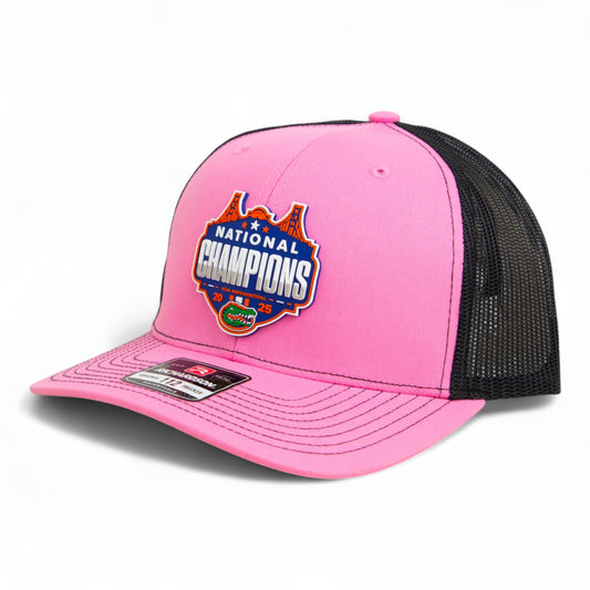 Florida Gators 2025 Final Four National Champions Snapback Trucker Hat- Pink/ Black